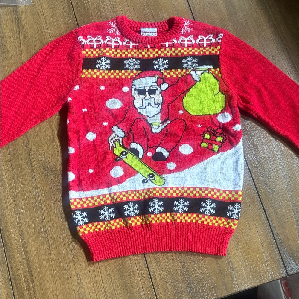 Well Worn Red Holiday Sweater